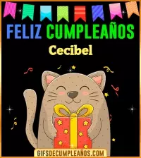GIF Feliz Cumpleaños Cecibel